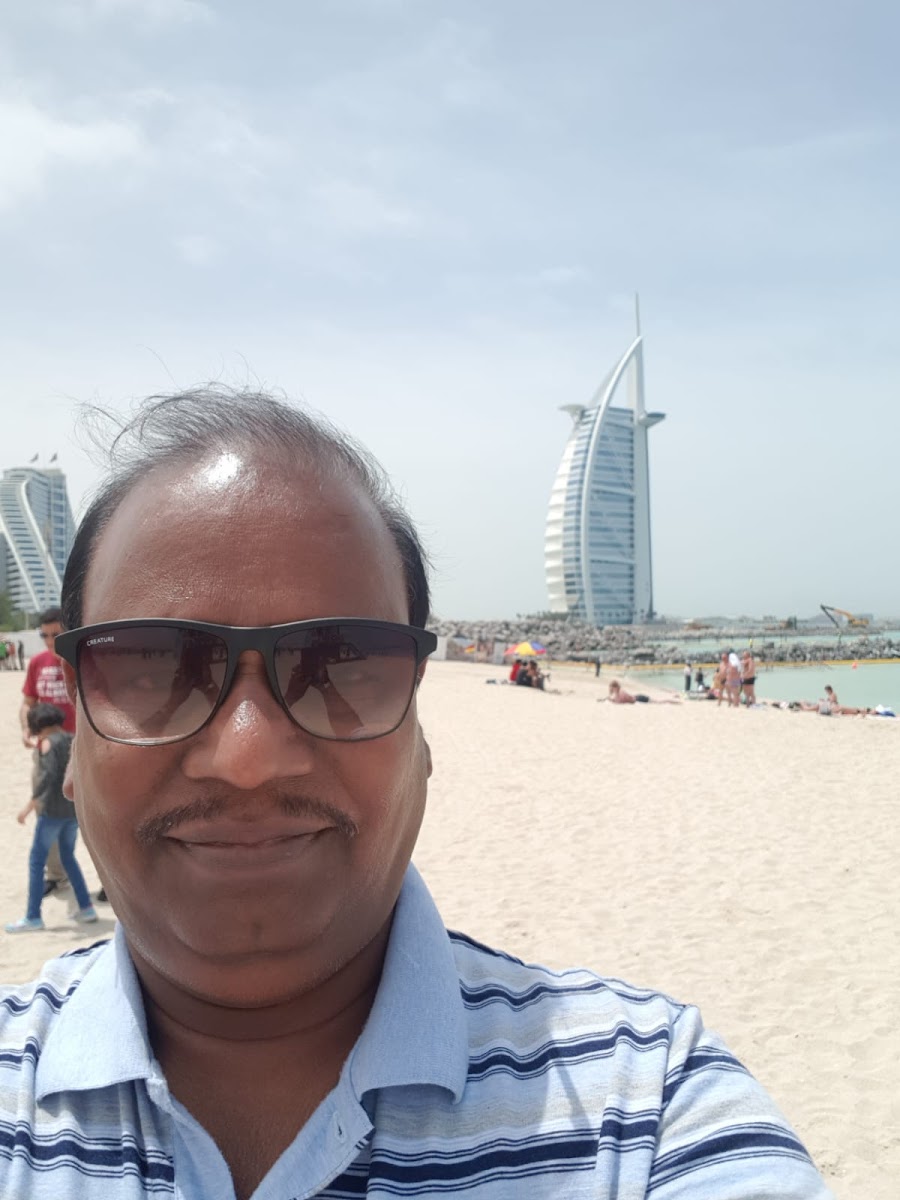 Mallikaarjun Bhupalam at the Burj Al Arab, Dubai